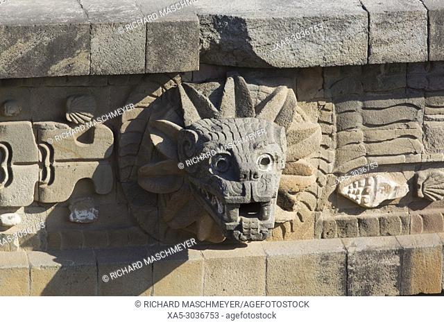 Temple of the Feathered Serpent (Quetzalcoatl), Teotihuacan Archaeological Zone, State of Mexico, Mexico