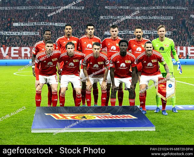 24 October 2023, Berlin: Soccer: Champions League, 1. FC Union Berlin - SSC Napoli, Group Stage, Group C, Matchday 3, Olympiastadion