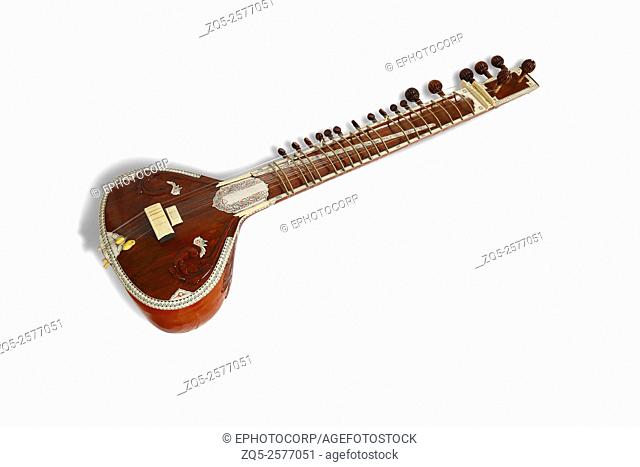 Sitar. Musical instrument. India