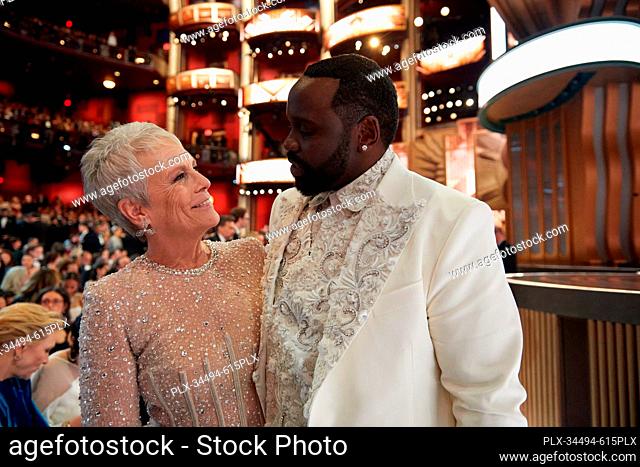 Oscar® nominees Jamie Lee Curtis and Brian Tyree Henry during the live ABC telecast of the 95th Oscars® at the Dolby® Theatre at Ovation Hollywood on Sunday