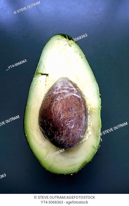 Avocado cut in half