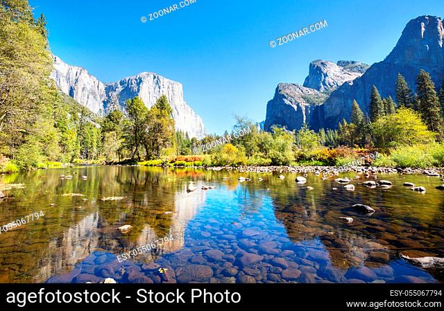 Beautiful Yosemite National Park landscapes, California