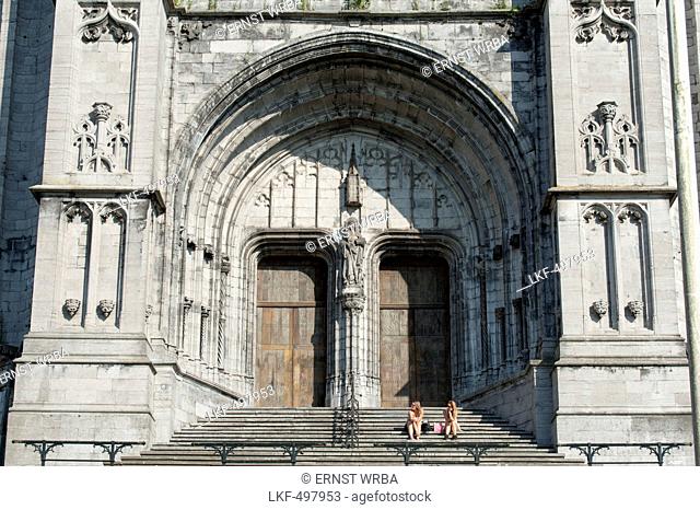 Abbey church Saint Waltrude, Sainte-Waudru, Mons, Hennegau, Wallonie, Belgium, Europe