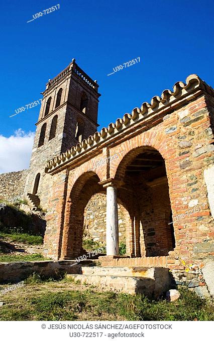 Castle and mosque-church of Nuestra Señora de la Concepcion, Almonaster la Real, Sierra de Aracena y Picos de Aroche Natural Park