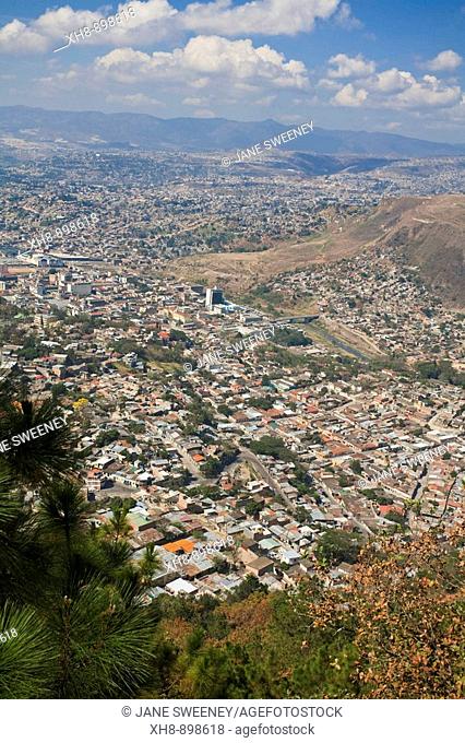 View of city from El Pichacho City Park, Tegucigalpa, Honduras