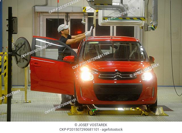 Central Bohemian car makers Skoda Auto and Toyota Pegueot Citroen Automobile (TPCA) in Kolin, Czech Republic, July 29, 2015