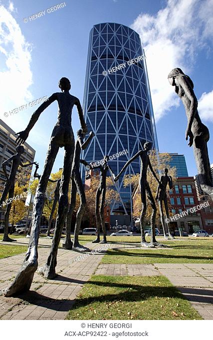 'Family of Man' sculpture, Calgary, Alberta, Canada