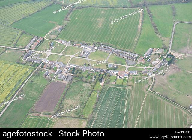 Hett, County Durham, 2014, UK. Aerial view