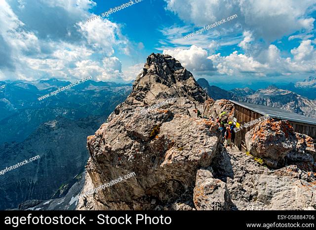 Beautiful mountain tour on the Watzmann in the Berchtesgaden Alps