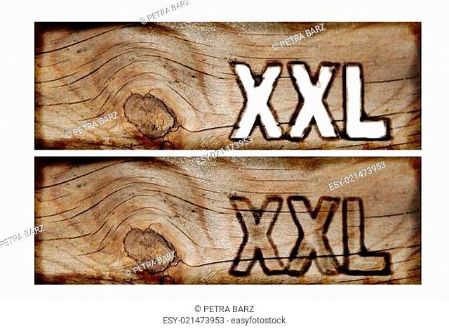 XXL Size label