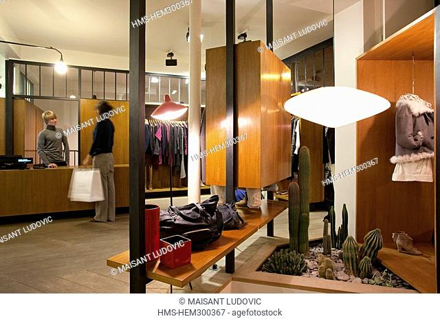 France, Paris, Le Marais District, Isabel Marant fashion store
