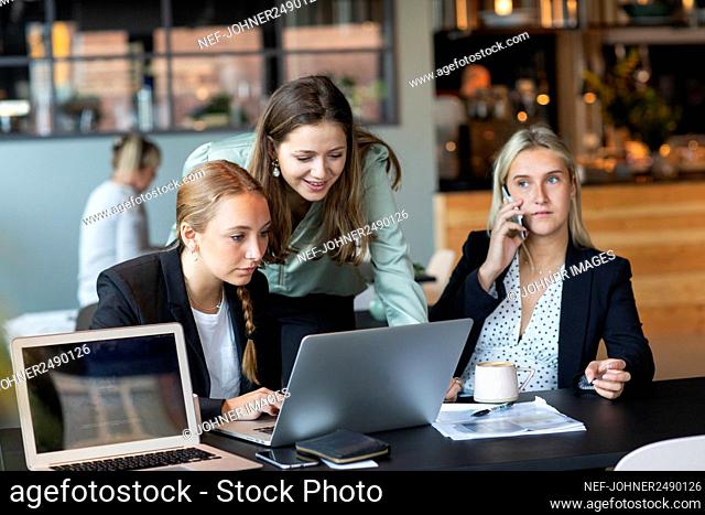 Women in office having coffee
