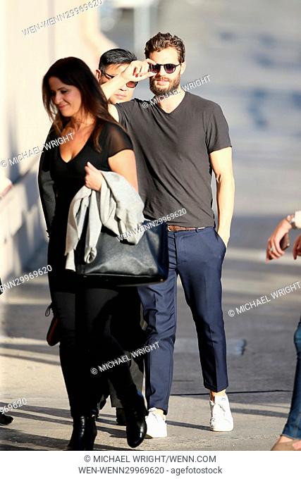Jamie Dornan arrives at the ABC studios for Jimmy Kimmel Live Featuring: Jamie Dornan Where: Los Angeles, California, United States When: 04 Nov 2016 Credit:...