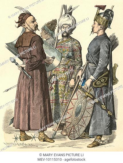 Four Turkish soldiers (Bashi-Bazouks)