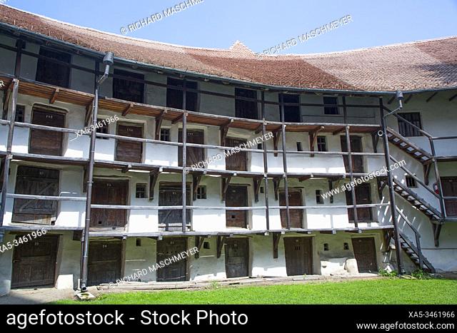 Dorm Rooms, Prejmer Fortified Church, 1212, UNESCO World Heritage Site, Prejmer, Brasov County, Romania