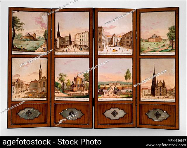 Views of Vienna. Enameler: Attributed to Anton Kothgasser (Austrian, 1769-1851); Maker: Framed in the workshop of Balthasar Wigand (Austrian