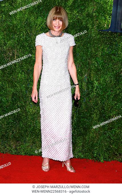 The 69th Annual Tony Awards held at Radio City Music Hall - Arrivals. Featuring: Anna Wintour Where: New York City, New York
