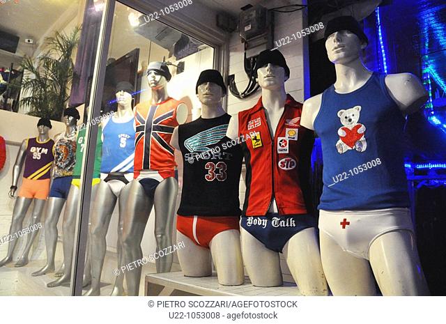 Bangkok (Thailand): a shop in the gay area of Patpong