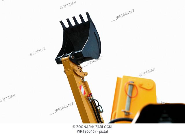Digger excavator isolated on white background