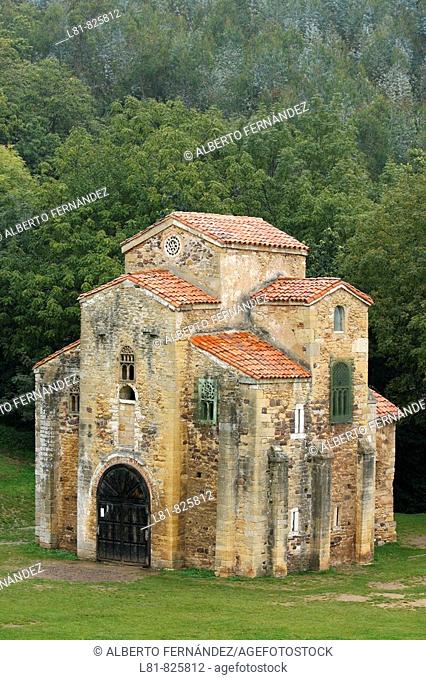 Pre-Romanesque church of San Miguel de Lillo. Oviedo. Asturias. Spain