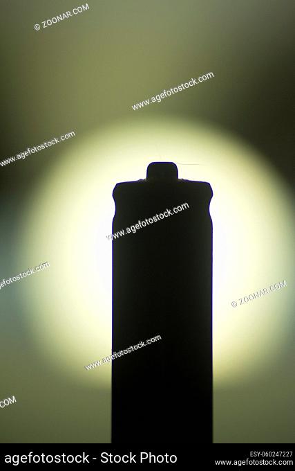 AAA Battery silhouette photo
