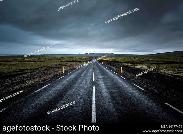 Road, landscape, Snæfellsnes, Iceland