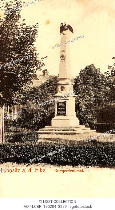 War memorials in the Czech Republic, Lovosice, 1903, Ústí nad Labem Region, Lobositz, Krieger, Denkmal