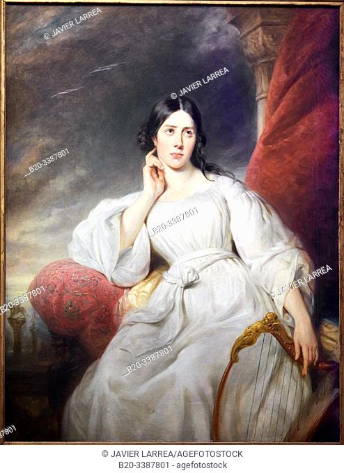 "Maria Malibran, chanteuse, rôle de Desdemona dans l'Otello de Rossini"", 1830, Henri Decaisne, Petit Palais Musée des Beaux Arts de la Ville de Paris, France