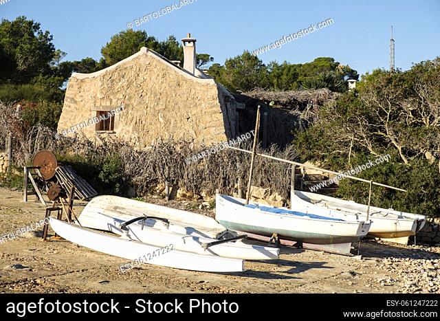 Poblado de pescadores de s'Estelella, llucmajor, Mallorca, balearic islands, Spain