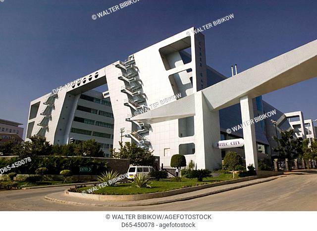 Hitec City. Major center of Indian Software Call Centre Industry. Cyber Gateway Building. Hyderabad. Andhra Pradesh. India