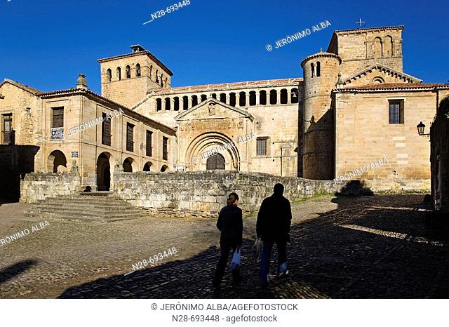 Romanesque collegiate church. Santillana del Mar. Cantabria, Spain
