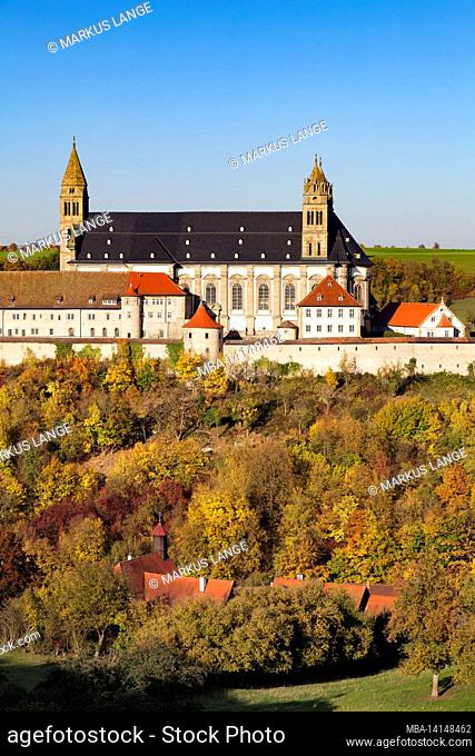 benedictine monastery großcomburg, steinbach, kochertal, schwäbisch hall, hohenlohe, baden-württemberg, germany