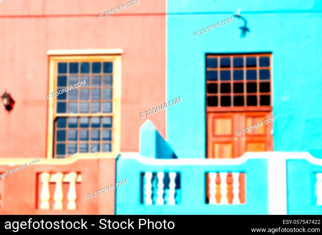 blur in south africa cape town  bo kaap architecture  like  texture background