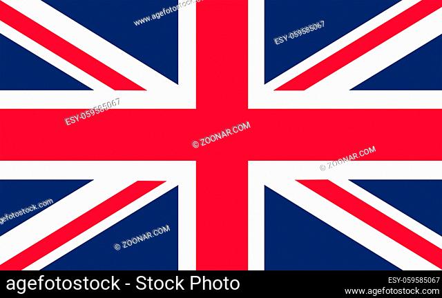 Union Flag or Union Jack when at sea of Great Britain