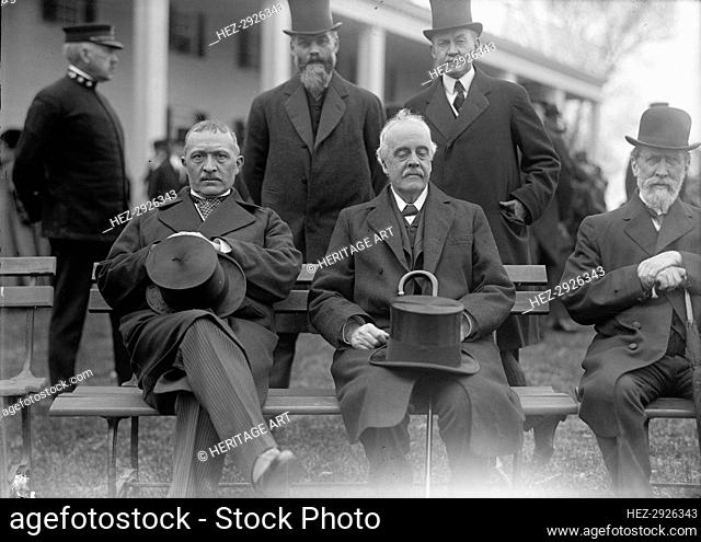 Allied Commission To U.S. At Mount Vernon, 1917. Creator: Harris & Ewing