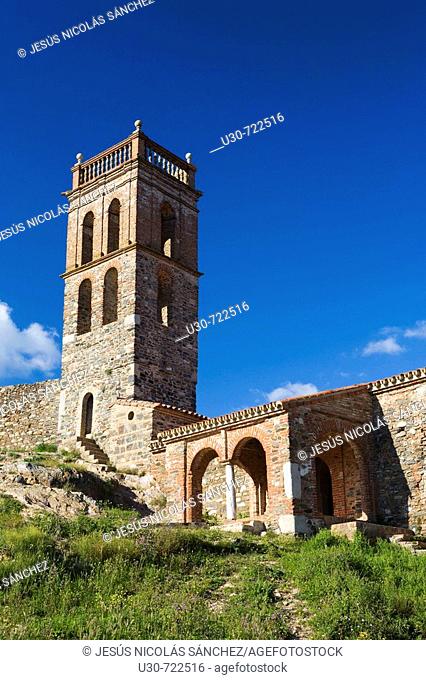 Castle and mosque-church of Nuestra Señora de la Concepcion, Almonaster la Real, Sierra de Aracena y Picos de Aroche Natural Park