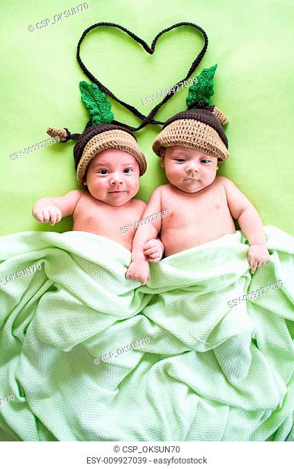 Newborn beautiful baby twins. Closeup portrait, caucasian child, Stock  Photo, Picture And Low Budget Royalty Free Image. Pic. ESY-053867057 |  agefotostock