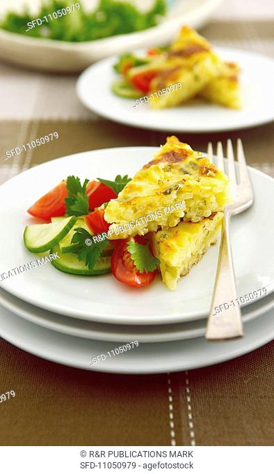 Rice cakes with cheese