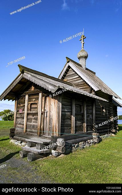 Church of Raising of Lazarus (15th century) at Kizhi island, Karelia, Russia