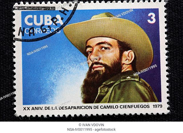 Camilo Cienfuegos, Cuban revolutionary 1932-1959, postage stamp, Cuba, 1979