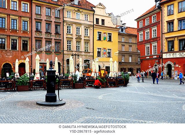Old Town Market Place, Warsaw, Poland, Europe