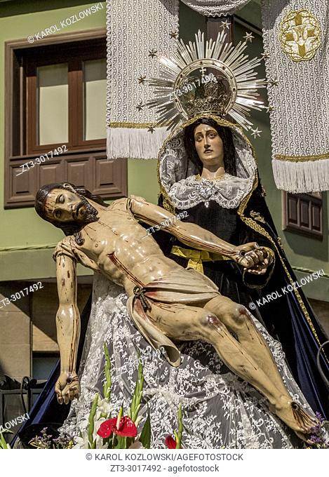 Traditional Easter Holy Week Procession in San Cristobal de la Laguna, Tenerife Island, Canary Islands, Spain