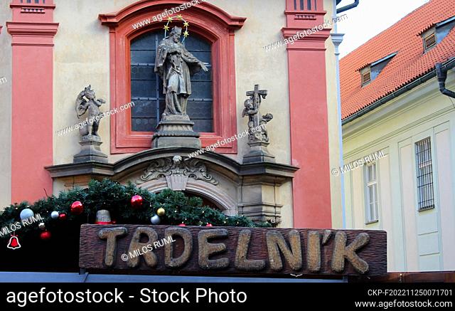 Christmas markets starts at Prague Castle, Czech Republic, November 25, 2022. President's Office opposes police's Prague Castle security checks at the entrances...