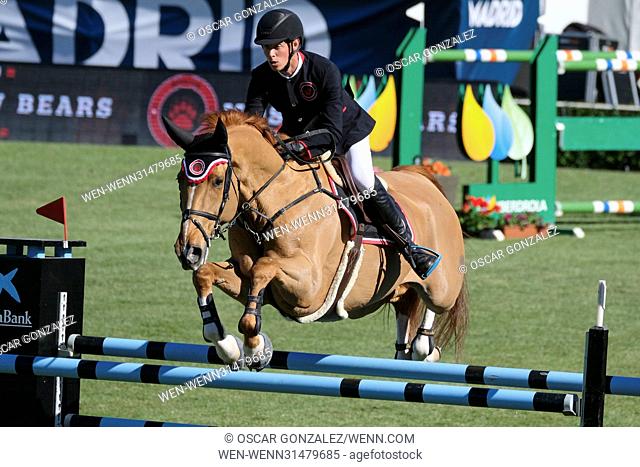 The Longines Global Champions Tour equestrian jumping tournament for the CaixaBank Trophy, the final test of the CSI 5 at the Country Club of Madrid Where:...