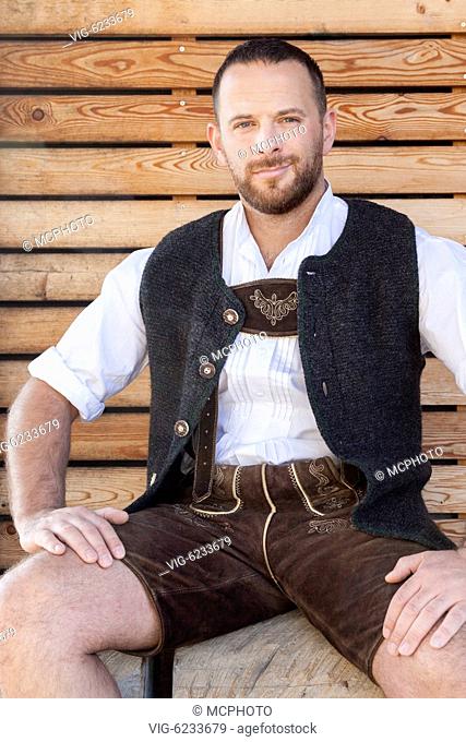 An image of a handsome man in typical bavarian tradition - 06/06/2010