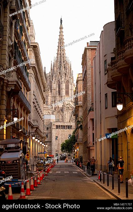 the cathedral of the holy cross and saint eulalia, also known as barcelona cathedral, is the gothic cathedral and seat of the archbishop of barcelona, catalonia