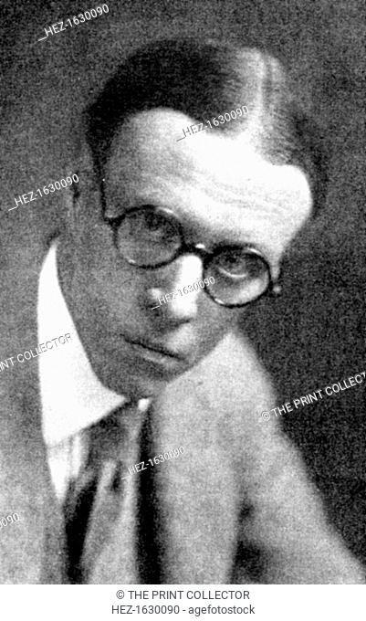 'Sinclair Lewis', Author of Main Street & Babbit!, American Novelist, 1923. Published in The Outline of Literature, by John Drinkwater, London, 1923
