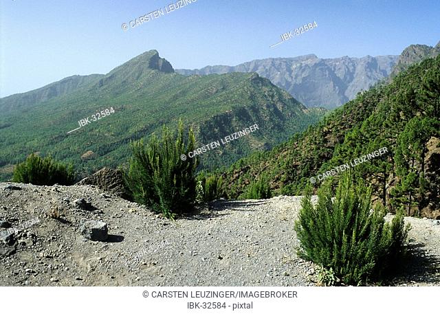 View over the Caldera de Taburiente, La Palma, Canary Islands, Spain