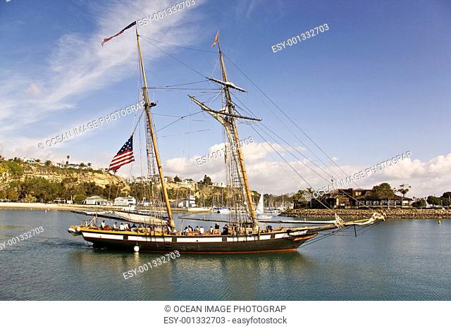 Tall Ship Sailing out of Dana Point Harbor