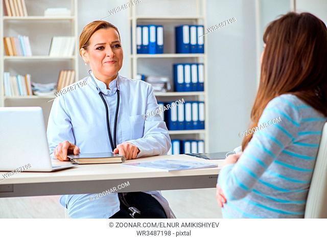 Woman visiting female doctor for regular check-up